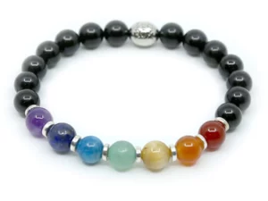 Zen Rox 7 Chakras Bracelet Black Tourmaline