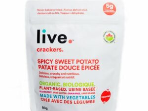 Live Organic Food Spicy Sweet Potato Crackers