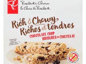 PC Rich & Chewy Chocolate Chip Granola Bars, 6 pack 156g