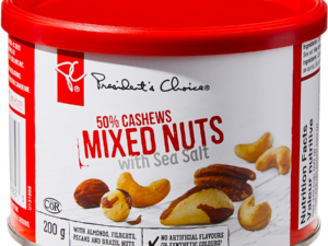 President’s Choice Mixed Nuts with Sea Salt, 200 g