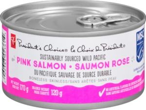 PC Boneless & Skinless Sustainably Sourced Wild Pacific Pink Salmon, 170g