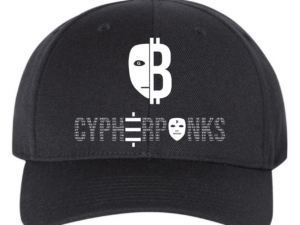 Bitcoin Cypherpunks Hat, Frontier, Black