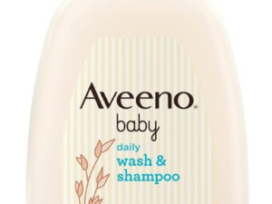Aveeno Baby Daily Wash and Shampoo Baby’s Hair and Sensitive Skin Cleanser with Natural Oat, 975m