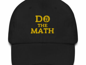 Do The Math (Gold Embroidery) Bitcoin Dad Hat