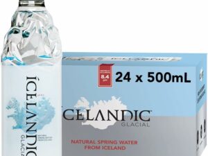 Icelandic Glacial Natural Spring Water, 500 Milliliter, 24 Count